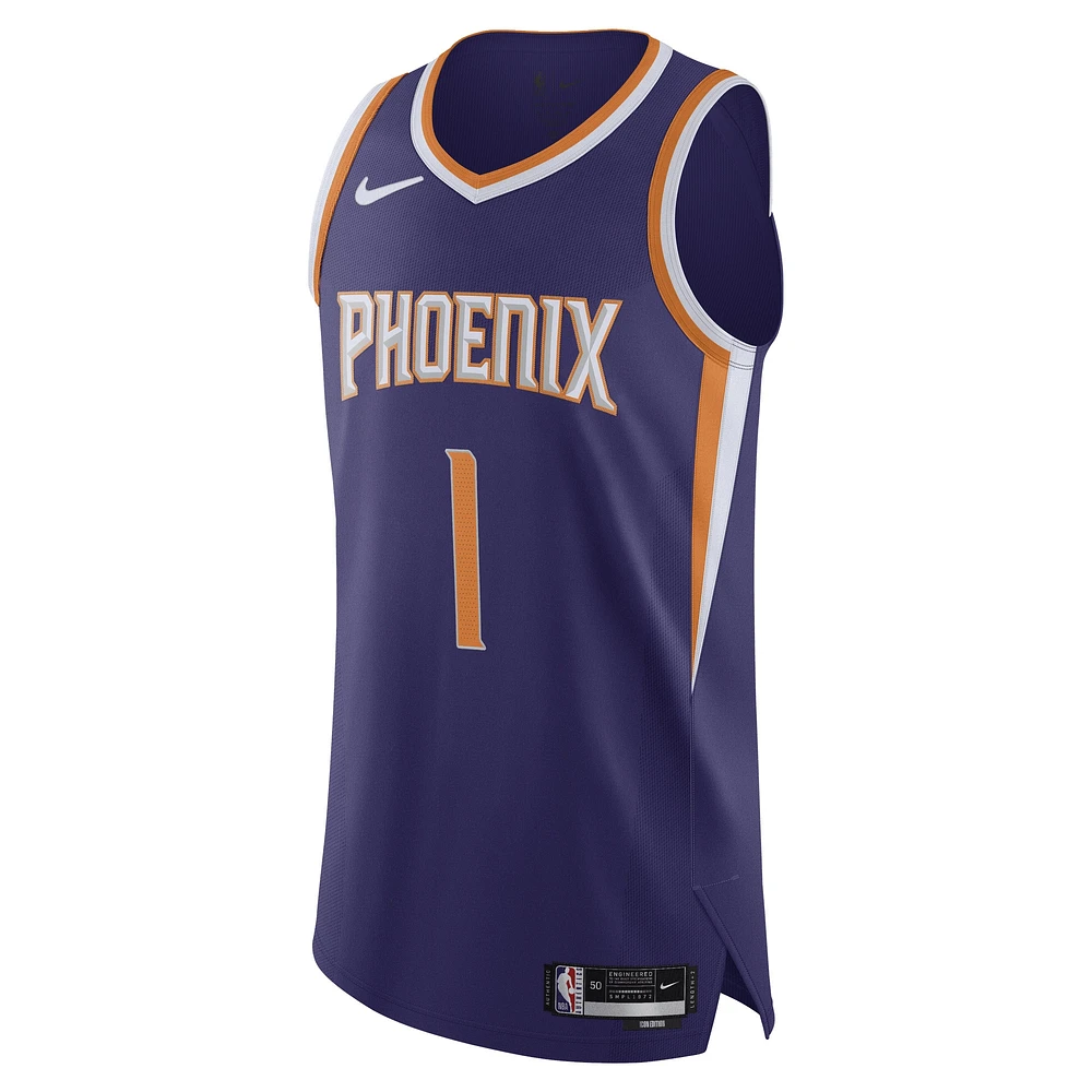 Maillot authentique Nike Devin Booker violet Phoenix Suns pour homme