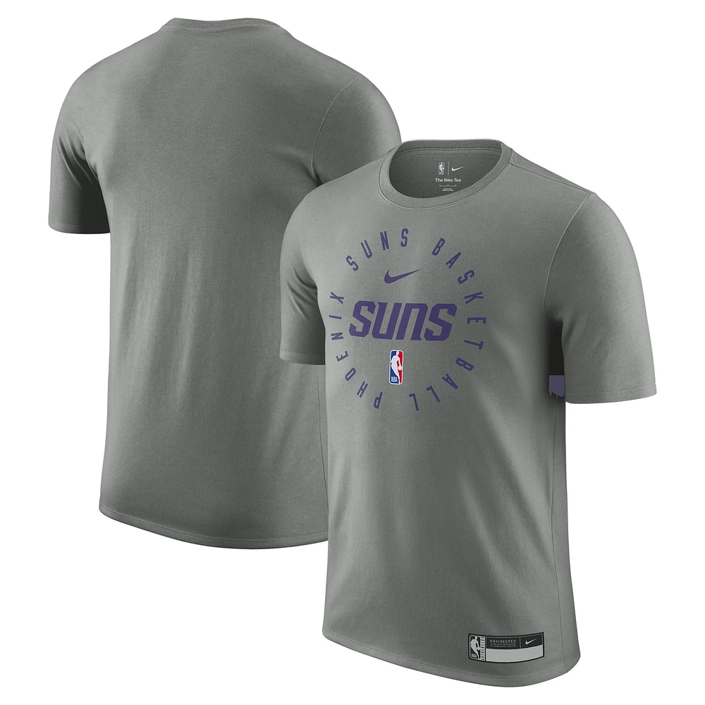 T-shirt Nike gris Phoenix Suns 2024/25 Legend pour homme, entraînement sur le terrain