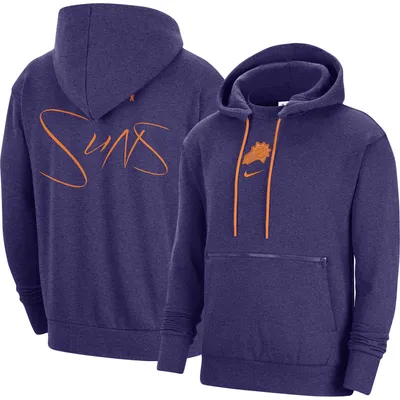 Sweat à capuche Phoenix Suns Courtside Versus Flight Nike pour homme violet chiné