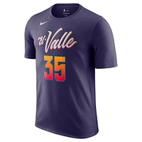 T-shirt Nike Kevin Durant violet Phoenix Suns 2023/24 City Edition pour homme avec nom et numéro