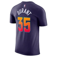 T-shirt Nike Kevin Durant violet Phoenix Suns 2023/24 City Edition pour homme avec nom et numéro