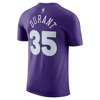 T-shirt Nike pour homme Kevin Durant Purple Phoenix Suns 2024/25 City Edition avec nom et numéro