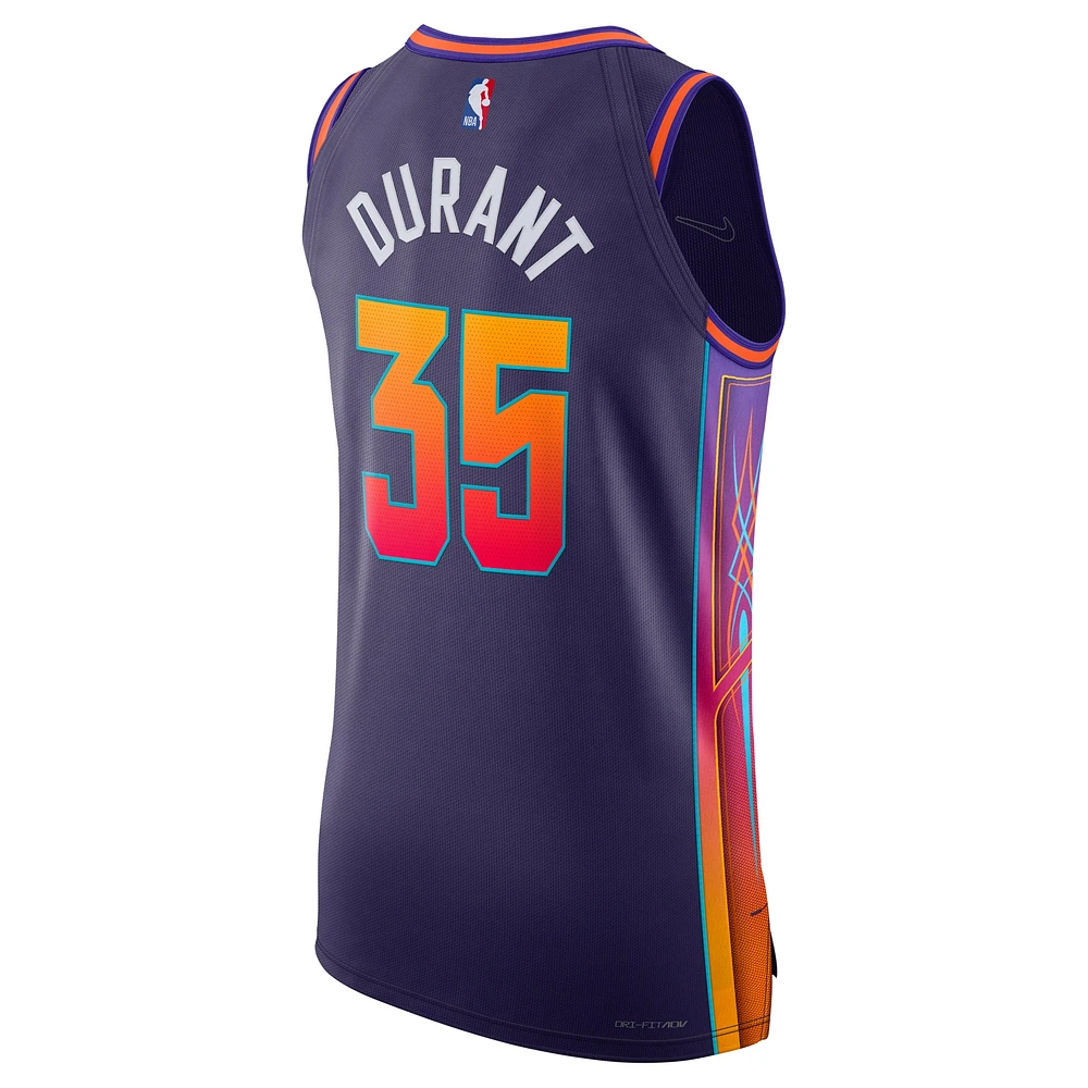 Maillot authentique Nike Kevin Durant violet Phoenix Suns pour homme - City Edition