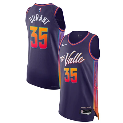 Maillot authentique Nike Kevin Durant violet Phoenix Suns pour homme - City Edition