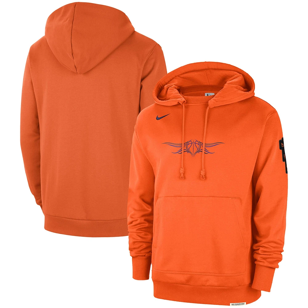 Men's Nike Orange Phoenix Suns 2023/24 City Edition Courtside Standard Issue Pullover Hoodie