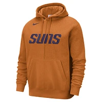 Men's Nike Orange Phoenix Suns Courtside Versus Stitch Split Pullover Hoodie