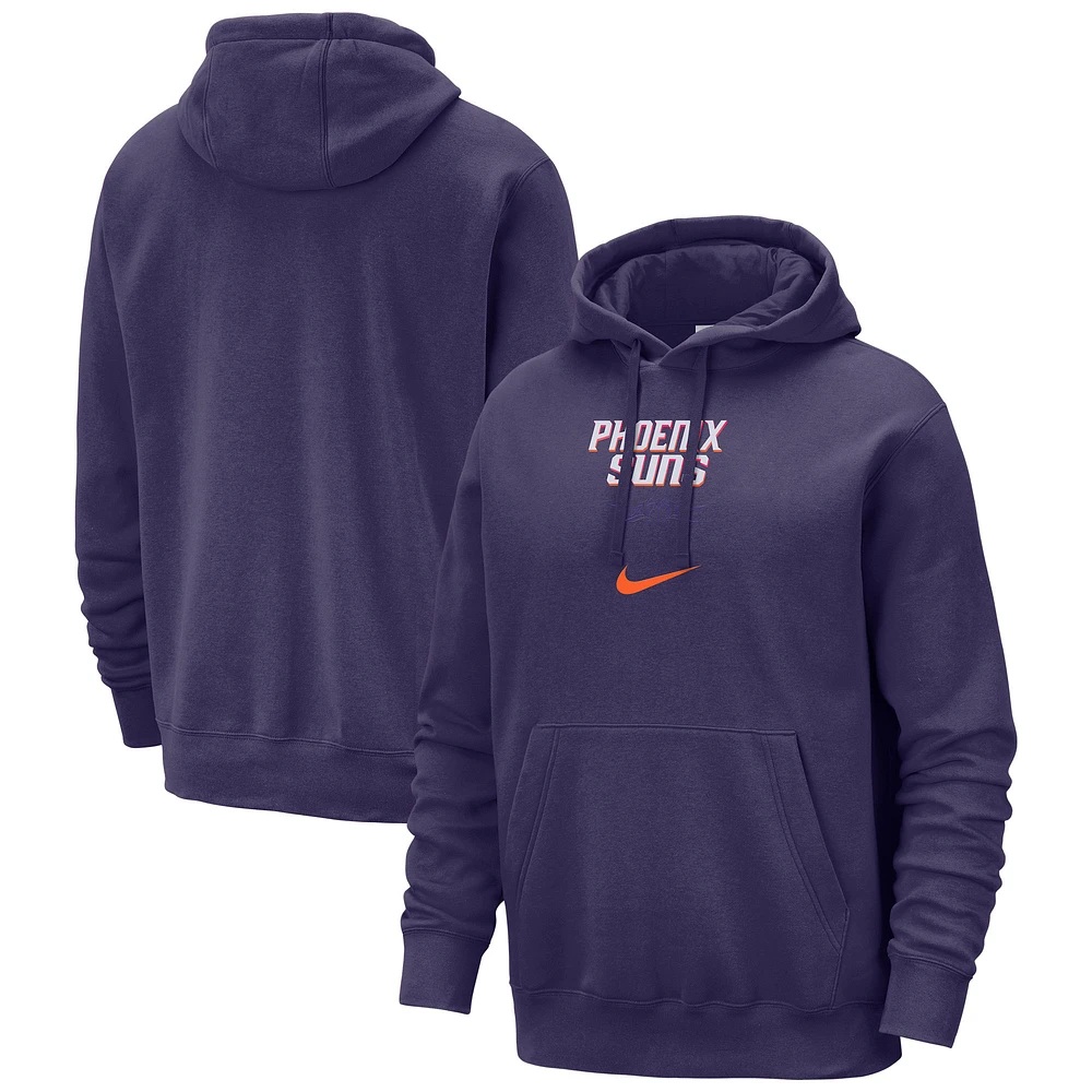 Men's Nike Purple Phoenix Suns 2023/24 City Edition Essential Club Pullover Hoodie