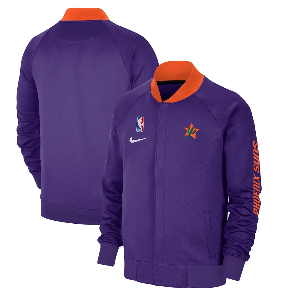 Veste Nike Phoenix Suns 2024/25 City Edition Authentic Showtime Performance entièrement zippée pour homme