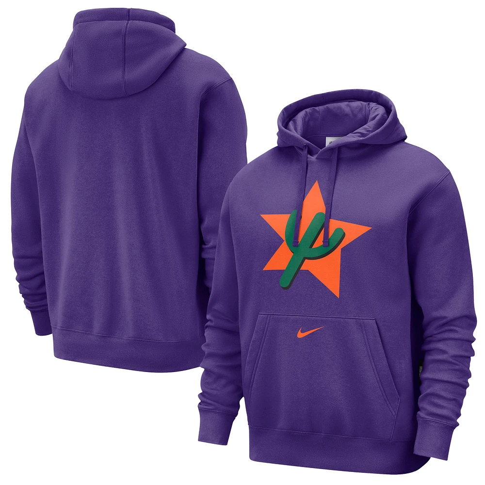 Sweat à capuche Nike Purple Phoenix Suns City Edition Essential Club pour homme 2024/25