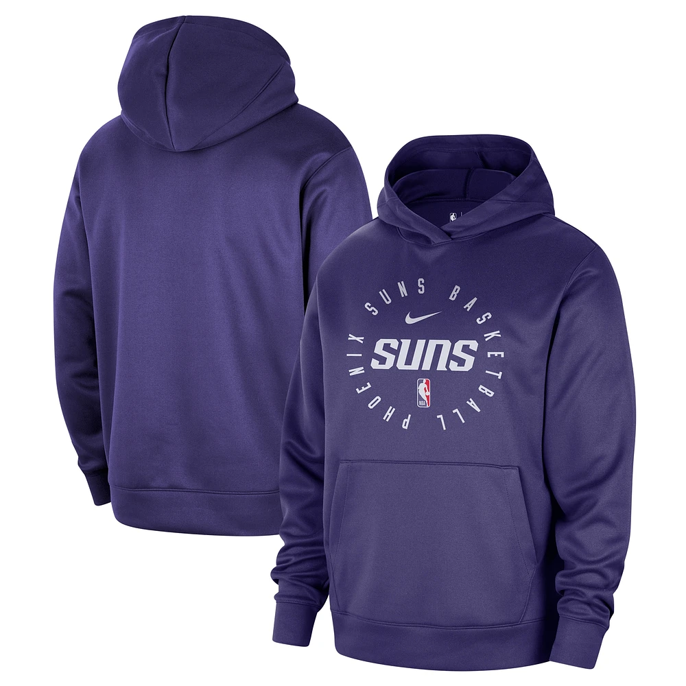 Sweat à capuche Nike Purple Phoenix Suns 2024/25 Spotlight pour homme