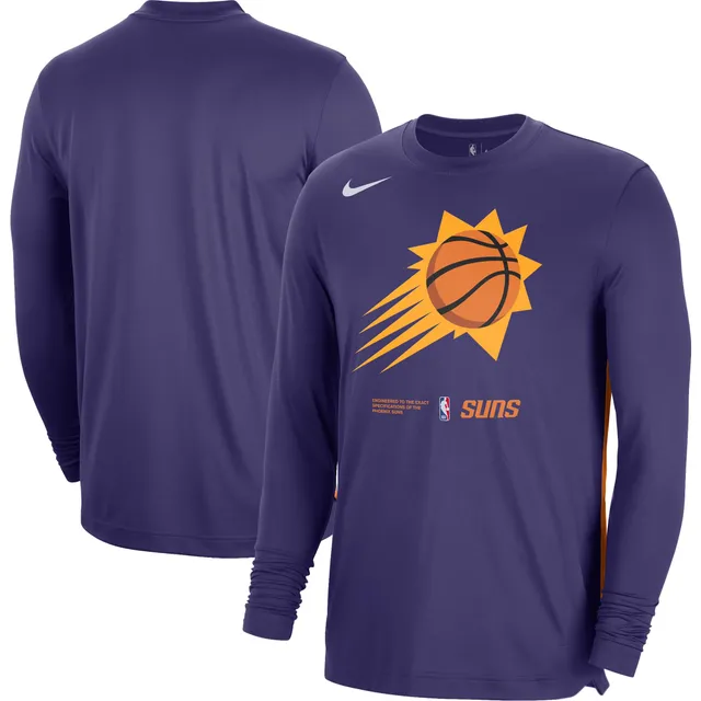 Nike Men's Philadelphia 76ers Blue Pre-Game Dri-Fit Long Sleeve T-Shirt, Large