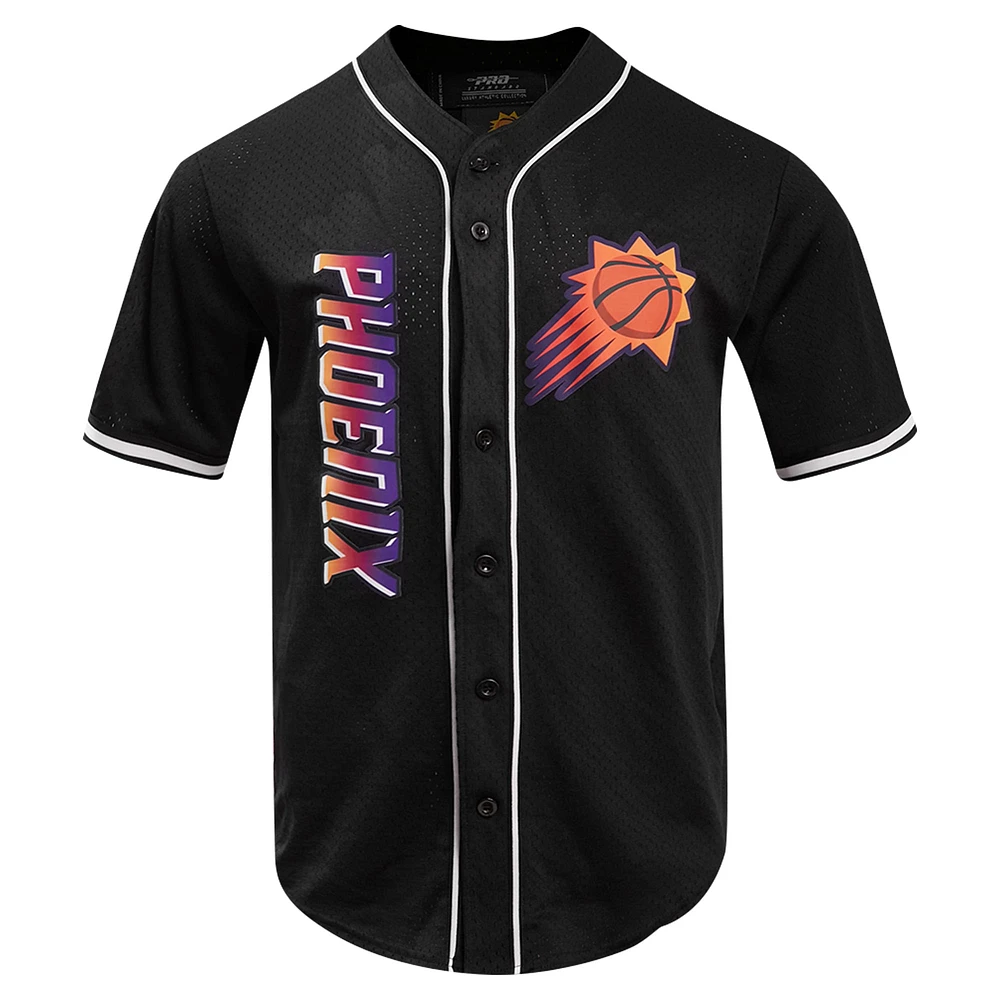 Men's Pro Standard Black Phoenix Suns 2023/24 City Edition Mesh Baseball Jersey