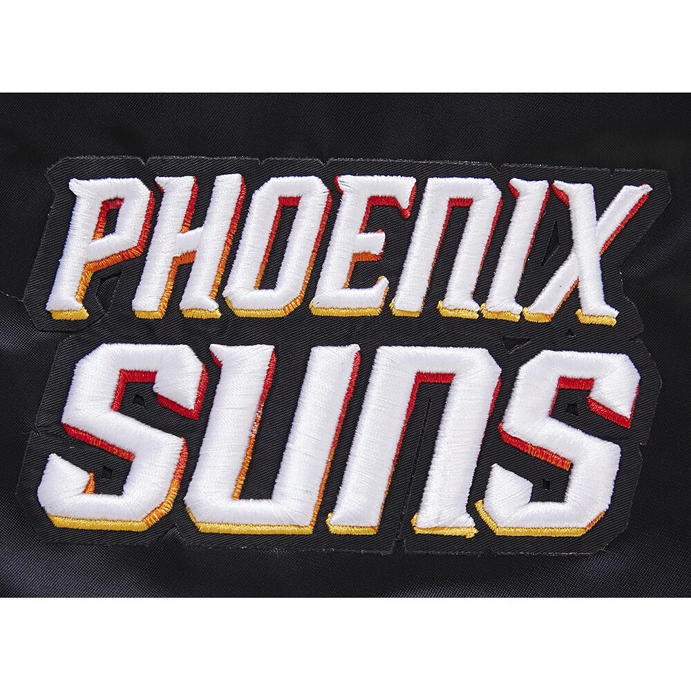 Veste à bouton-pression en satin noir Pro Standard pour hommes des Phoenix Suns 2023/24 City Edition