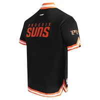 Veste d'échauffement classique à boutons-pression Pro Standard pour hommes, noire, Phoenix Suns