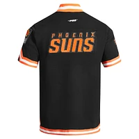 Veste d'échauffement classique à boutons-pression Pro Standard pour hommes, noire, Phoenix Suns