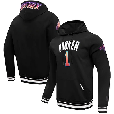 Sweat à capuche Pro Standard Devin Booker pour hommes, noir, Phoenix Suns 2023/24 City Edition, nom et numéro