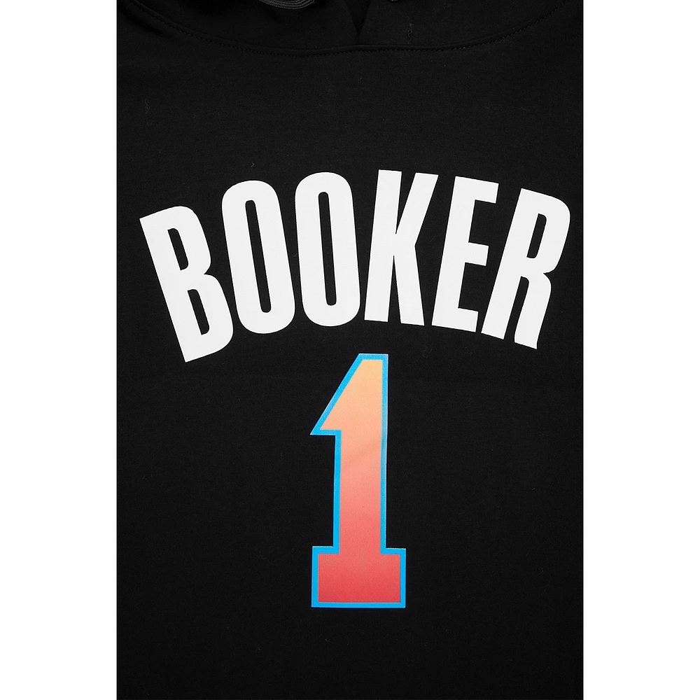 Sweat à capuche manches courtes pour hommes Pro Standard Devin Booker Black Phoenix Suns 2023/24 City Edition Nom et numéro