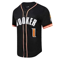 Men's Pro Standard Devin Booker Black Phoenix Suns Capsule Player Baseball Button-Up Shirt