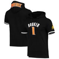 Men's Pro Standard Devin Booker Black Phoenix Suns Name & Number Short Sleeve Pullover Hoodie