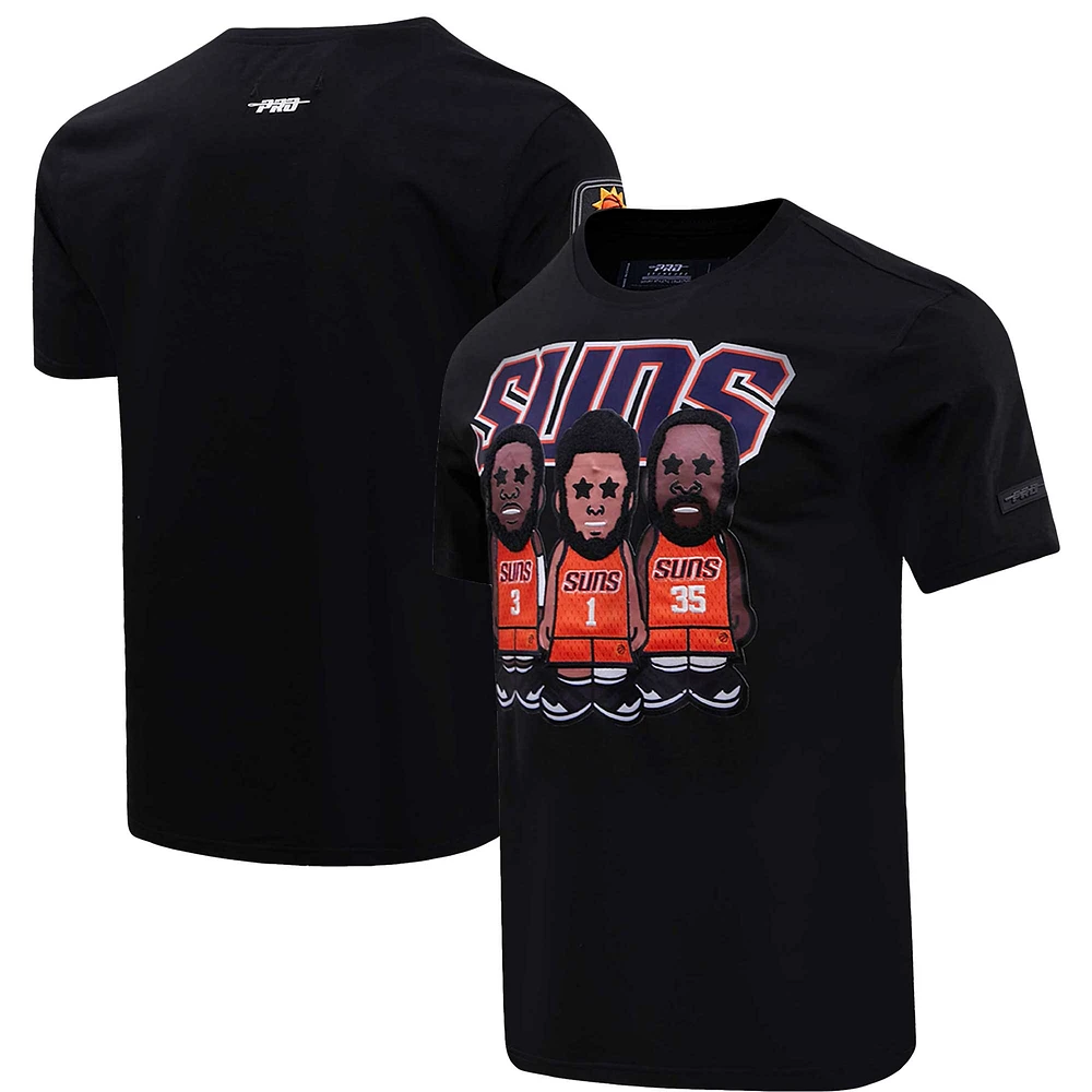 Men's Pro Standard Devin Booker, Kevin Durant, Chris Paul Black Phoenix Suns Multi Lineup T-Shirt