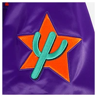 Veste Pro Standard Purple Phoenix Suns City Edition 2024/25 pour homme en satin chenille à boutons-pression