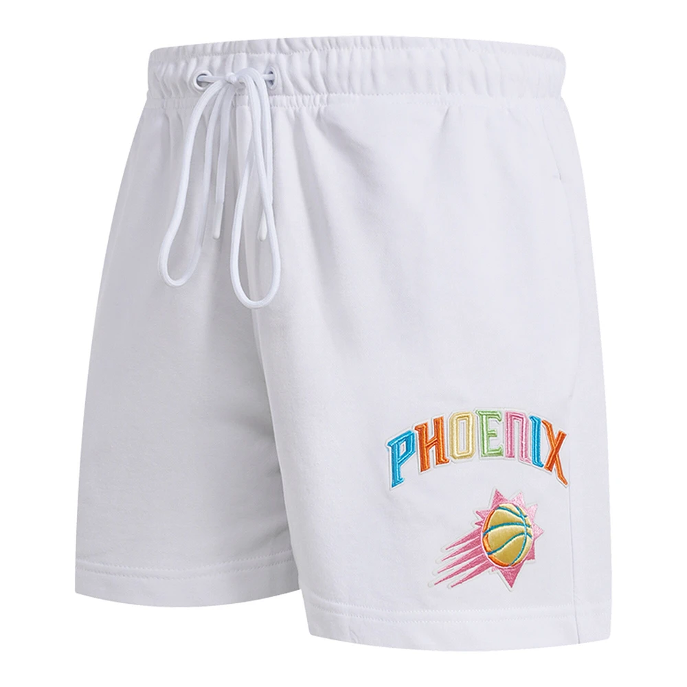 Short néon délavé Pro Standard blanc Phoenix Suns pour hommes