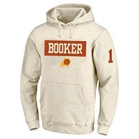 Men's Profile Devin Booker Cream Phoenix Suns Big & Tall Player Double Face Tri-Blend Pullover Hoodie