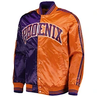 Veste Phoenix Suns Fast Break Satin Full-Snap Starter violet/orange pour homme