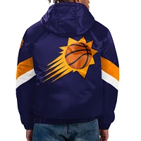 Veste à capuche demi-zippée en satin Starter Purple Phoenix Suns Force Play pour hommes