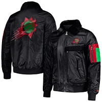 Veste pour homme Starter x Ty Mopkins Black Phoenix Suns History Month Satin Full-Zip Jacket