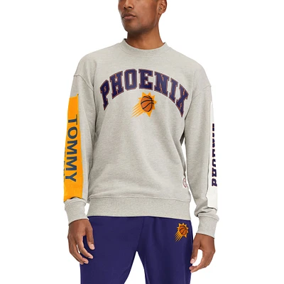 Men's Tommy Jeans Gray Phoenix Suns James Patch Pullover Sweatshirt