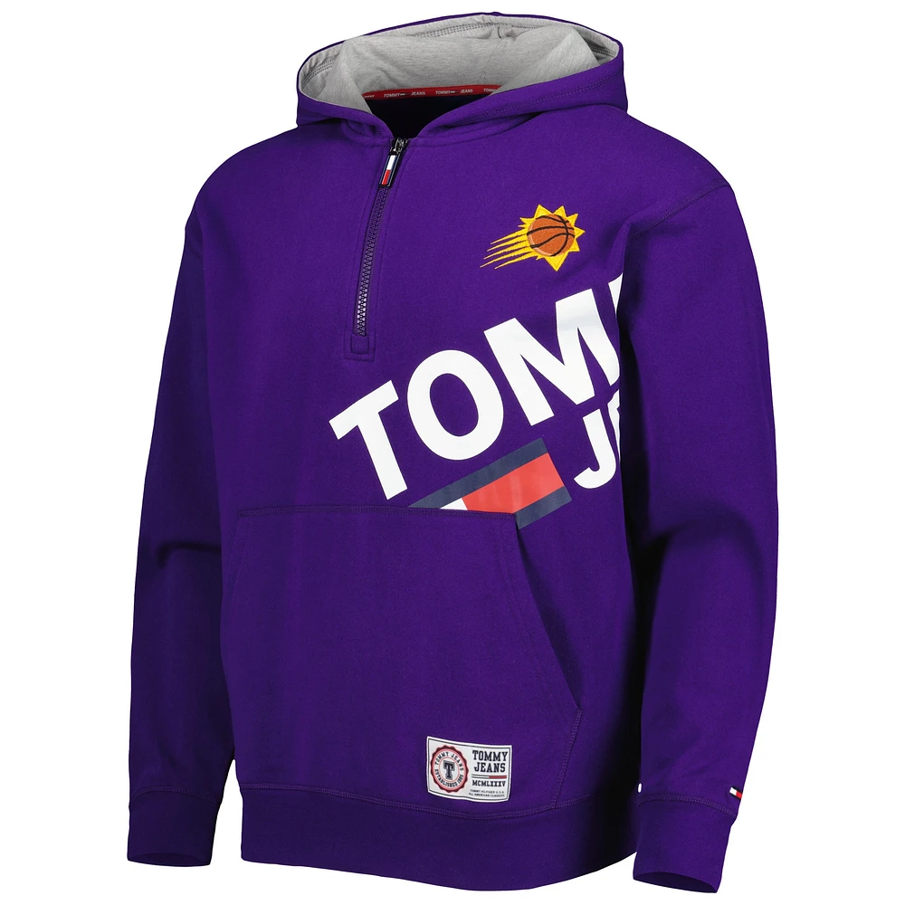 Men's Tommy Jeans Purple Phoenix Suns Bernard Half-Zip Hoodie