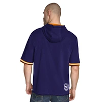 Sweat à capuche manches courtes en molleton French Terry violet pour homme de Tommy Jeans Phoenix Suns Paul