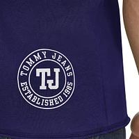 Sweat à capuche manches courtes en molleton French Terry violet pour homme de Tommy Jeans Phoenix Suns Paul