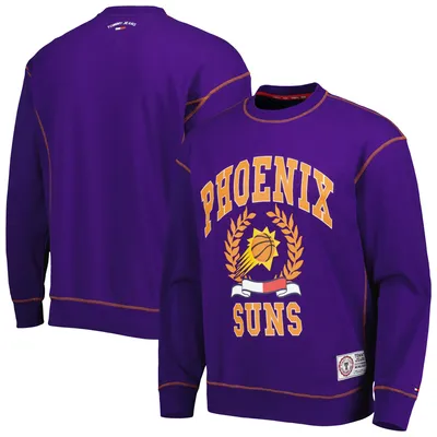 Phoenix Suns Tommy Jeans Peter French Terry Pullover Crew Sweatshirt - Purple