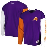 Men's Tommy Jeans Purple Phoenix Suns Richie Color Block Long Sleeve T-Shirt