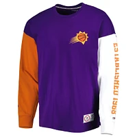 Men's Tommy Jeans Purple Phoenix Suns Richie Color Block Long Sleeve T-Shirt