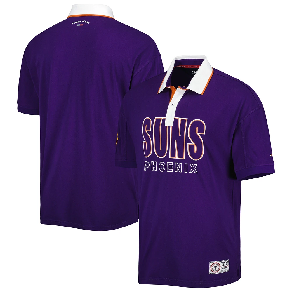 Tommy Jeans - Polo en piqué Stanley Phoenix Suns violet pour homme