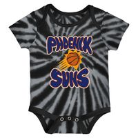 Newborn & Infant White/Black Phoenix Suns Monterey Tie-Dye - 2-Pack Bodysuit Set