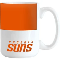 Suns de Phoenix 15oz. Tasse à blocs de couleurs