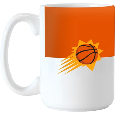 Suns de Phoenix 15oz. Tasse à blocs de couleurs