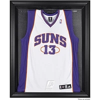 Vitrine de présentation du maillot avec logo de l'équipe des Phoenix Suns à cadre noir