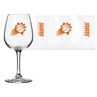 Verre à vin à pied avec logo des Phoenix Suns, 12 oz