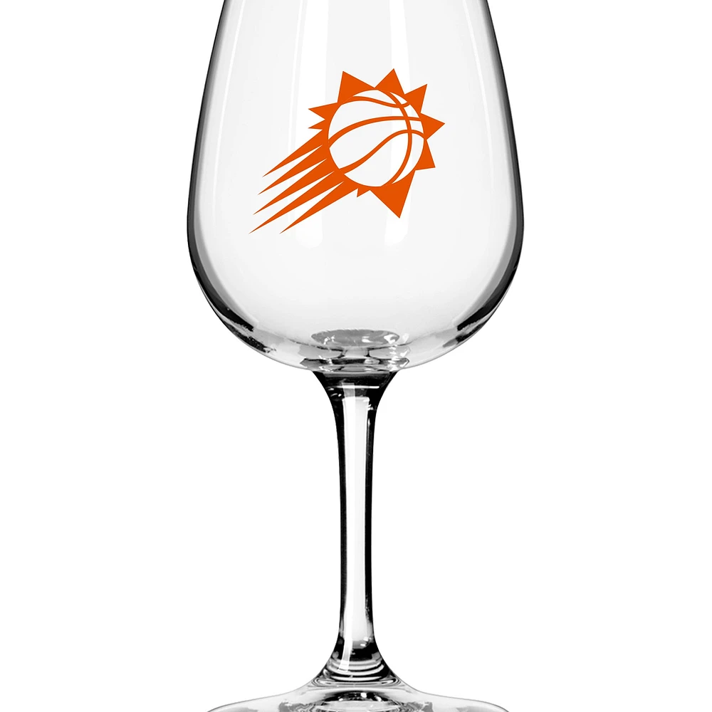 Verre à vin à pied avec logo des Phoenix Suns, 12 oz