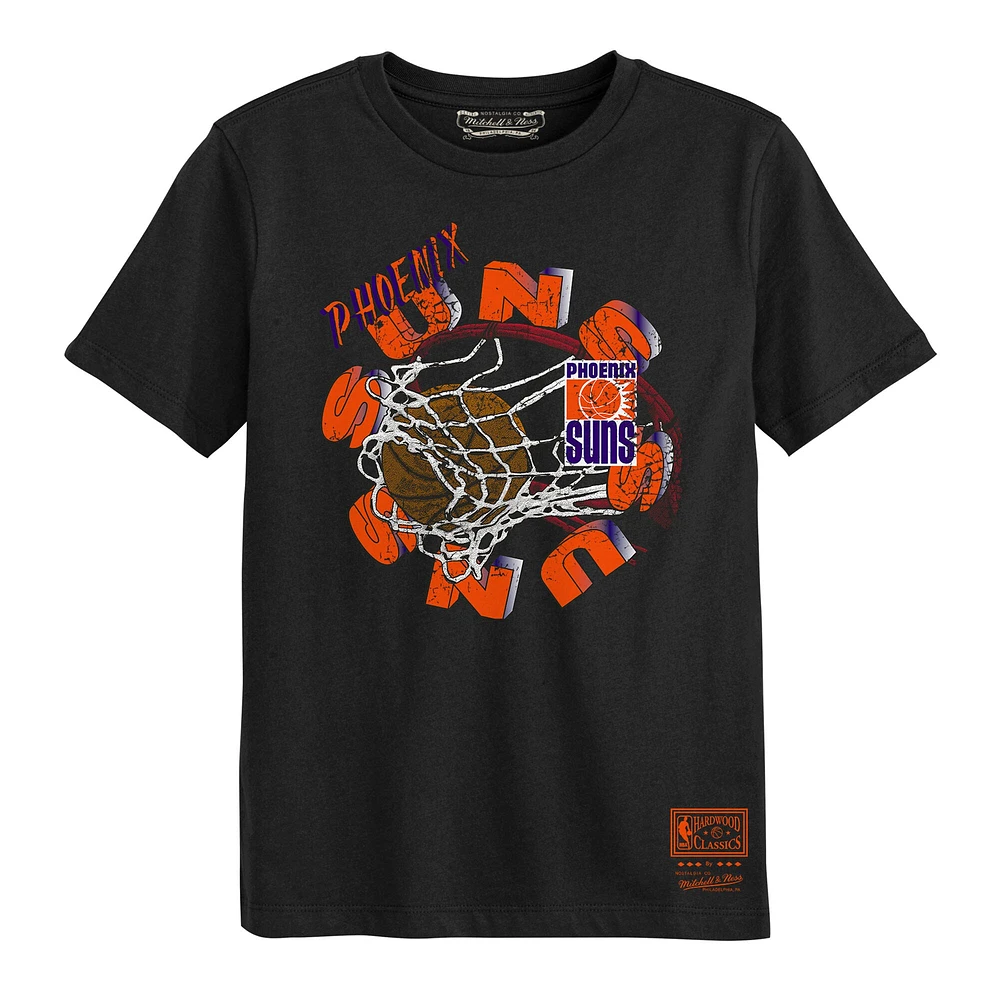 Preschool Mitchell & Ness Black Phoenix Suns The Net T-Shirt