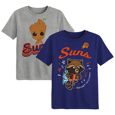 Ensemble de t-shirts deux pièces pour enfants d'âge préscolaire Phoenix Suns Guardians Of The Galaxy