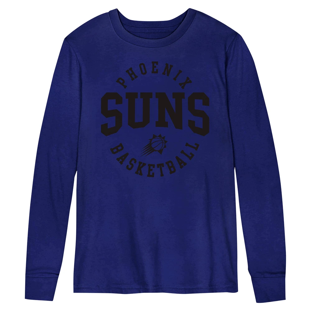 T-shirt à manches longues violet Phoenix Suns Around the Block pour enfants d'âge préscolaire