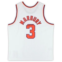 Maillot Swingman alternatif blanc autographié par Stephon Marbury des Phoenix Suns (2002-2003)