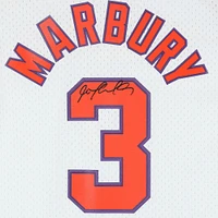 Maillot Swingman alternatif blanc autographié par Stephon Marbury des Phoenix Suns (2002-2003)