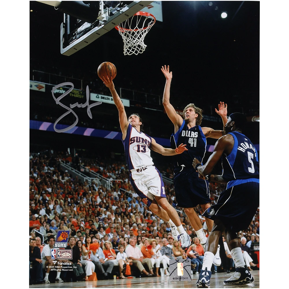 Steve Nash Phoenix Suns Autographed 8" x 10" Layup vs. Dallas Mavericks Photograph